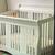 Infant toddler white wooden crib 2 thumbnail