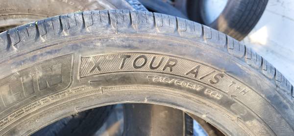 Three Michelin tires 215/60R17 1