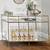 West Elm Gold Frame 3 Tier Glass Bar 1 thumbnail