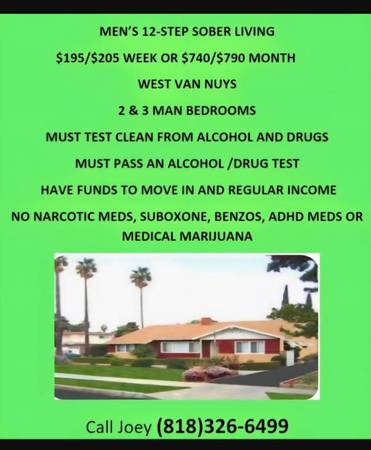 Men's Sober Living 1