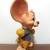 Vintage 70s Big Ears Mouse Girl Cheerleader Piggy Bank Vinyl Doll 2 thumbnail