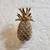 Vintage 1990's Rhinestone Adorned, Gold-Tone Pineapple Brooch OBO 1 thumbnail