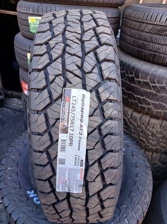 4 New Tires Installed/ 4 Llantas Nuevas Instaladas 245/75/17 Hankook T 1