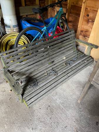 Porch Deck Garden Wood 5' Swing 1