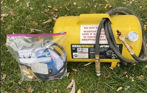 Central Pneumatic 5-Gallon Portable Air Tank + $36 in Accessories - NE 1