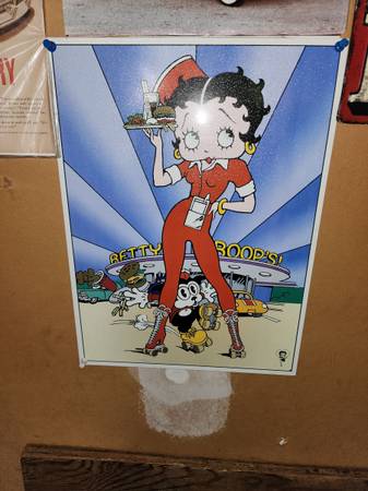 Betty Boop Metal Sign 1