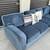 Dark blue sectional couch 4 thumbnail