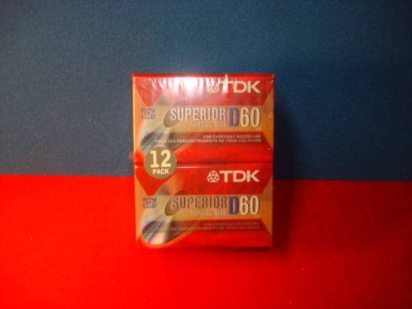 NEW TDK SUPERIOR NORMAL BIAS D-60  CASSETTE TAPES 1