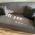 Black Leather Couch & Grey Couch Cover 1 thumbnail