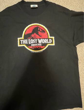Universal Studios Jurrasic Park The Lost World 1997 XL t-shirt 1