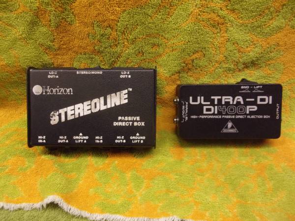 Horizon & Behringer direct boxes..... 1
