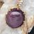 Estate Jewelry - Large Star Ruby & Diamond Pendant in Gold 1 thumbnail