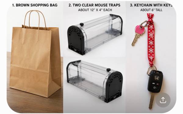 PLEASE RETURN KEYS FOUND IN BROWN BAG W MOUSE TRAPS 1