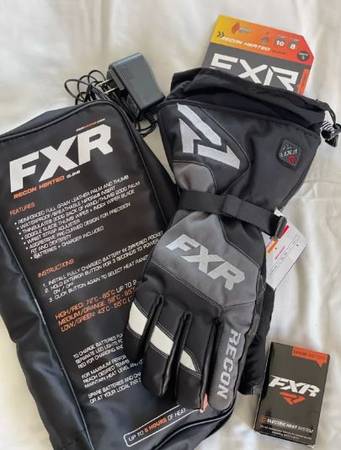 FXR HEATED RECON Snowmobile Glove Kit (BRAND NEW) Size Large 1