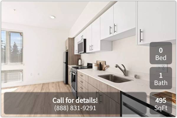$1,560 / 495ft2 - Quality Studio with the amenities you desire! 495 Sq Feet! (University Place - Local to Multiple Colleges)63934289253122121