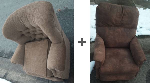 2 free sofa arm chairs recliner 1
