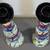 Pair of Italian MCM San Polo Ceramics Crackle Finish Candlesticks 3 thumbnail
