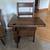 Antique Desk Chair with adjustable top & storage drawer, solid wood 2 thumbnail