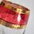 Vintage Franco Made in Italy Crystal Champagne Flutes Cranberry & Gold 6 thumbnail