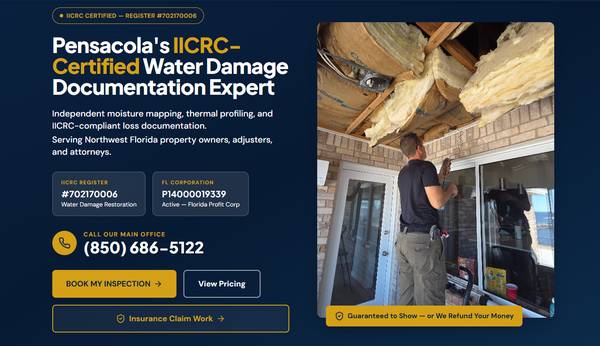 IICRC-Certified Water Damage Documentation & Testing - ENERGUYS INC.™ 1