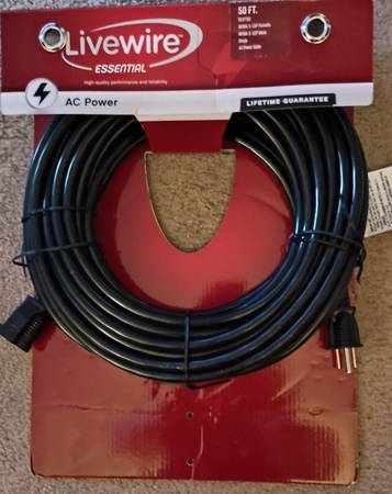 50 foot AC cable Power cable 1