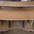 multi-tier wooden 5' wide computer desk with a pull-out tray & rolling casters 1 thumbnail
