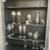HEMNES Glass-door cabinet, black-brown 4 thumbnail