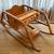 PRICE DROP Original Antique Wooden Baby Rocker 4 thumbnail