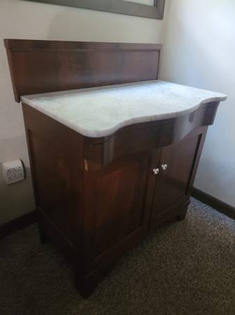Marble Top Cabinet 1