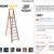 6. 8. 10 ft. A. Fiberglass and Aluminum Step Ladder 15 thumbnail