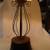 Vintage Black Metal Lamp with Copper/Brass Colored Elements 3 thumbnail