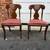 Henkel Empire Style Cherry & Upholstered Dining Chairs 10 thumbnail