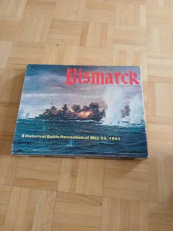 Avalon Hill 1978 : BISMARCK game -WW2 Atlantic Naval Battle 1941 1