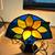 Handcrafted stained glass fan lamp- each is 75.00 2 thumbnail