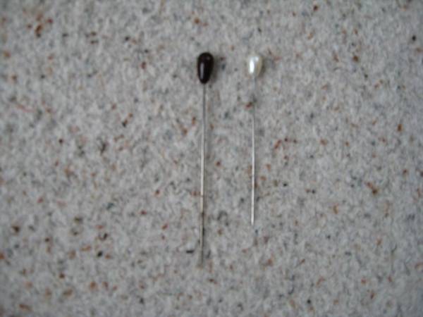 2 Vintage Hat Pins from the 1950's or 60's 1