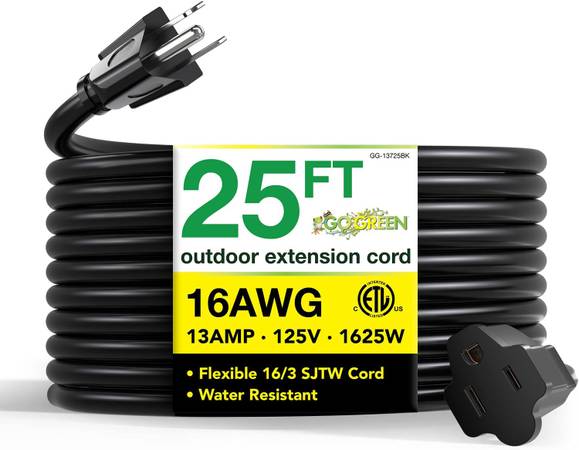 BRAND NEW - 25' Outdoor Extension Cord 1