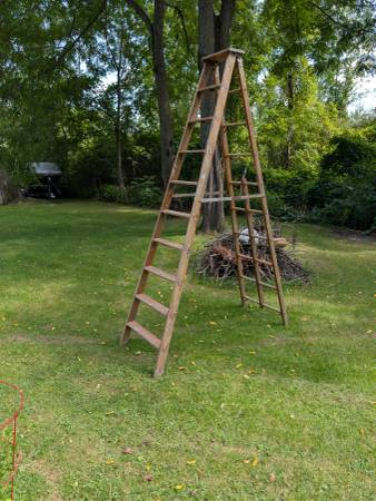 Wood 12' Step Ladder 1