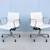 Herman Miller Eames Aluminum Group Management Chair in White Leather 12 thumbnail