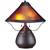 Two Light Mica Shade Table Lamp in Rust Finish 2 thumbnail