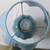 Blue Ceramic Table Lamp with Blue Shade and with Gold Accents 6 thumbnail