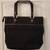 Anne Klein Black Lion Head Logo Fabric Large Tote, Vintage 1 thumbnail