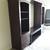 Large Dark Wood Entertainment Center with shelves and drawers Four Pie 18 thumbnail