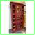 Rojo Red Pine Wood Cabinet With Sliding Glass Pane Doors 3 thumbnail
