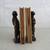African Maasai Tribal Folk Art Hand Crafted Wooden Bookends Figures 9 thumbnail
