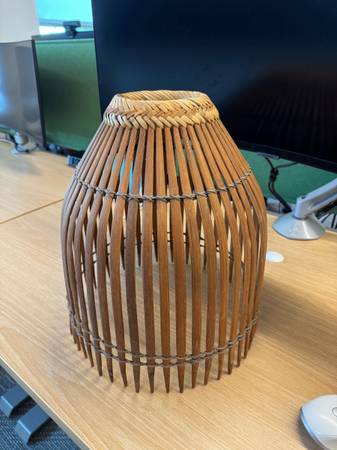 Basket light made from Philippine fish trap 1