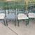 4 metal dining chairs, dark teal chairs 2 thumbnail