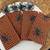 4 MAX STUDIO cloth Napkins & 4 Metal Napkin Rings- Halloween Spider Th 1 thumbnail
