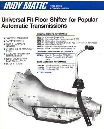 Automatic transmission shifter, universal 1