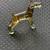 Vintage Murano Light Gold Color Glass Dog Figurine 1 thumbnail