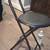 Black foldable stool with back 1 thumbnail
